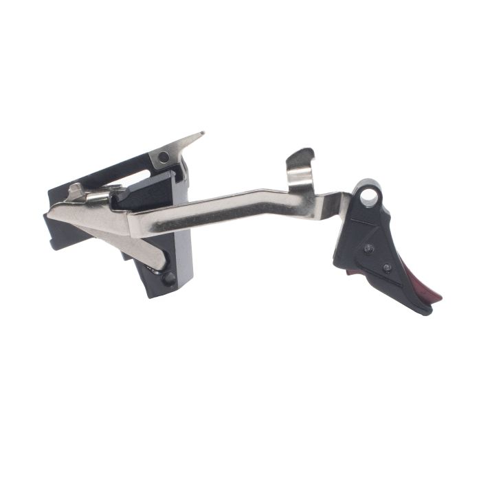 XF PRO Complete Flat Face Trigger Assembly, Red Safety